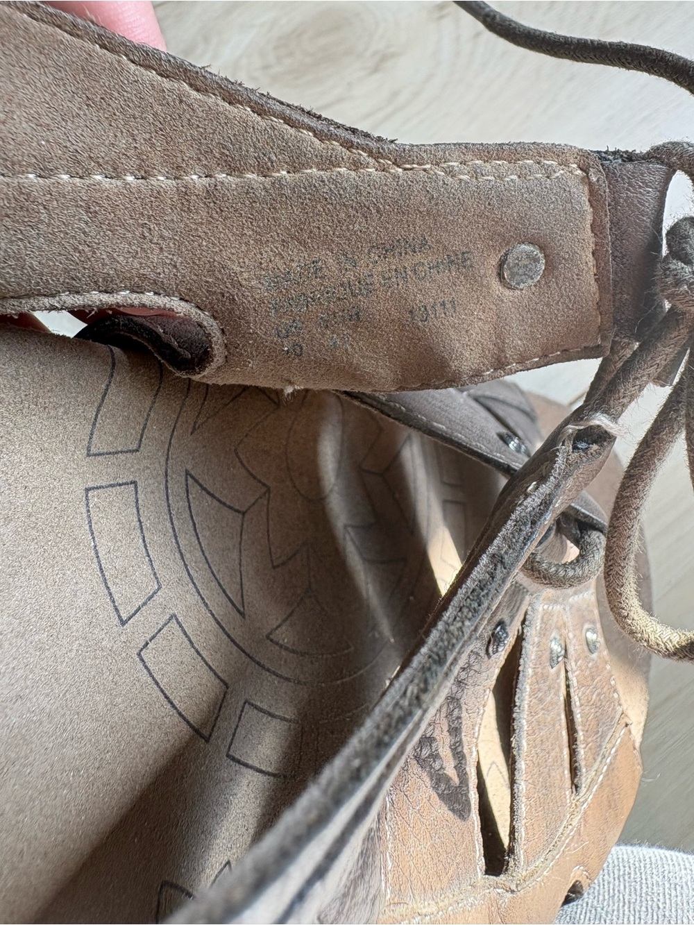 Taos Brown Leather Gladiator Sandals Womens Comfort Lace Up Slingback - Picture 7 of 7